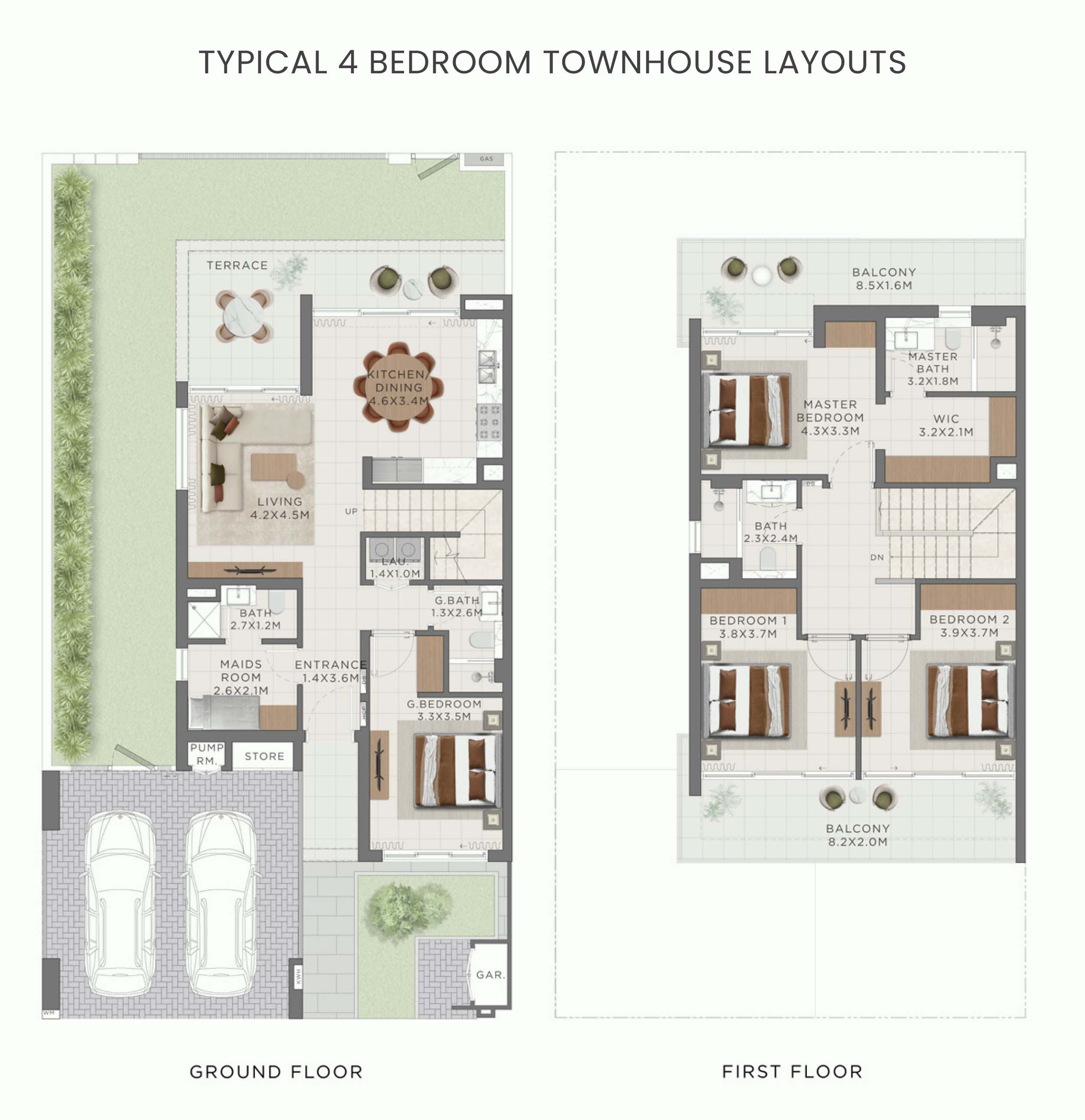 The Heights Emaar 4 Bedrooms Plan